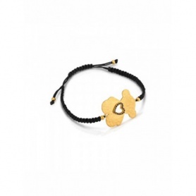 Glanz-Armband Tous Bär mit Halsband und Silber-314851550