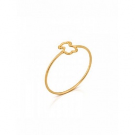 Ring Motif Tous teddy woman in silver gold-plated - 313565061