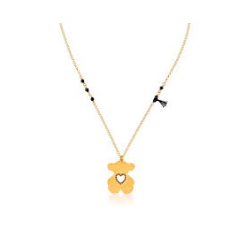 Shine Tous silver necklace with pendant bear - 314852500