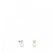 Teddy Bear Tous earrings in silver with pearl - 214833510