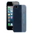 Guscio rigido per iPhone5C in pelle Blue Square - AC3053B2/BGR