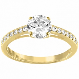 Ring Round Golden Solitaire-Attract 5139633