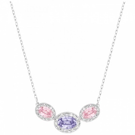 Christie Frontal Oval necklace Pink Purple-5118944
