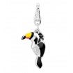 Toucan charm in silver-HL016