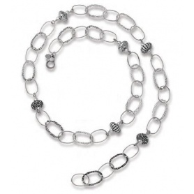 Silver necklace Chanel onions beads - 6943