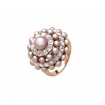 Mimi Garbo Ring in gold Perlen und Saphire-A238C3Z