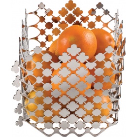Fruit basket in steel Blossom - EMA01