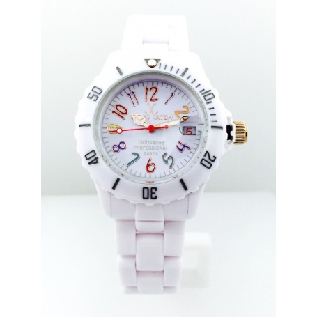 Orologio Toy Watch Monochrome piccolo bianco - FL59WHN