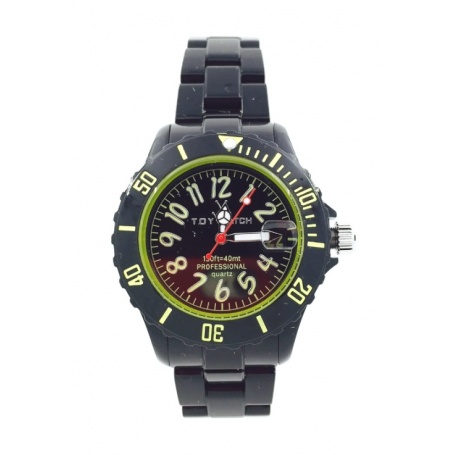 Orologio Toy Watch Monochrome piccolo nero e incici gialli - FL60BKN