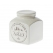 Jar for Garlic white porcelain ceramic line Preserves