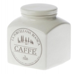 Weiße Porzellan Keramik Kaffee jar Konserven Linie