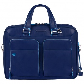 Portfolio computer briefcase with iPad/iPadAir compartment Blue Square - CA2849B2/BLU3