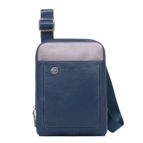 Leather shoulder pocketbook with iPad® mini compartment Vibe - CA3084VI/BGR