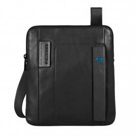 Piquadro organized body bag iPadAir/Air2 compartment black 