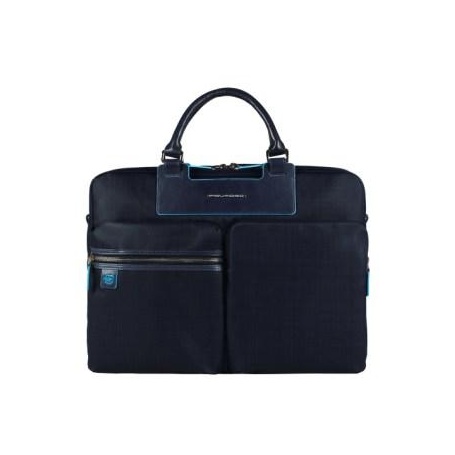 Piquadro double-handle portfolio briefcase - CA3355AK/BLU