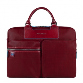 Piquadro Double-handle portfolio briefcase red 