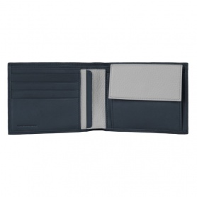 Men’s leather wallet Piquadro Blue - PU257SO3/BLU