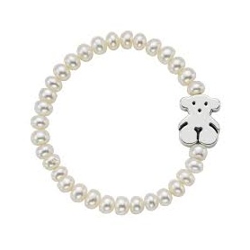 Pearls bracelet Tous Bear in silver - 615904630