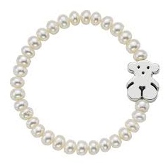 Pearls bracelet Tous Bear in silver - 615904630