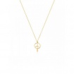 Tous peace symbol necklace Vermeil line silver gold plated 