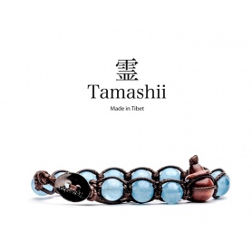 Tamashii blau Achat Talisman Armband