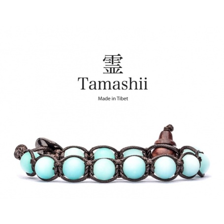 Tamashii bracelet talisman Blue Agate Satin