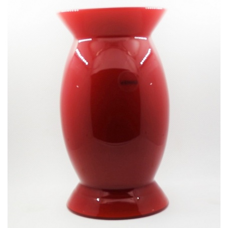 Venini vase Sindone Opal Small size red color, piece out od production - 706.23