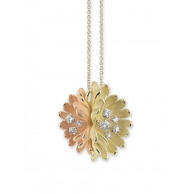 Necklace Annamaria Cammilli Begonia 2 gold and diamonds - GPE1699R