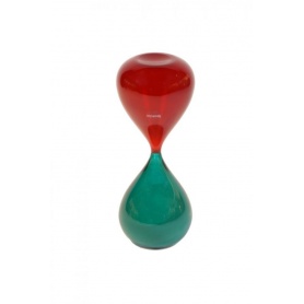 Venini Art Glass Hourglass Red/Green - 420.05R