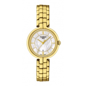 Tissot watch Flamingo girl gold plated- T0942103311100