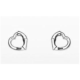 Gucci Bamboo earrings silver heart - YBD39026800100U
