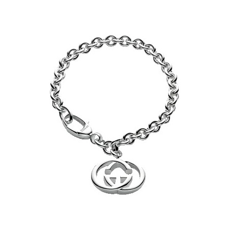 Gucci bracelet with double G pendant silver - YBA 190501001017