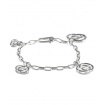 Gucci interlocking G charm bracelet silver-YBA29570900017