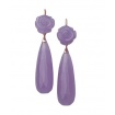 Earrings Mimi line Grace in Jade Lavender and gold - 0229R8L