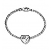 Gucci bracelet heart pendant in silver- YBA34195300017