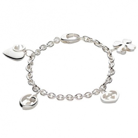 mus eller rotte undersøgelse Lægge sammen Lucky charms bracelet Gucci Silver - YBA34195300017