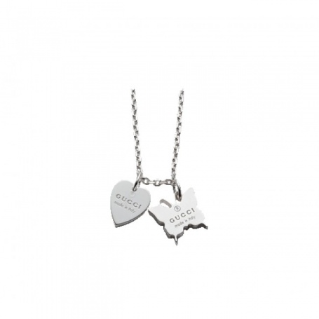 Chetry necklace heart and charms in silver - YBB22398300100U