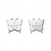Silver butterfly earrings lobe Gucci trademark - YBD22398500100U