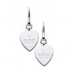 Gucci silver heart pendant earrings - YBD22399300100U