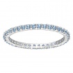 Swarovski Vittore ring band with light blue crystals