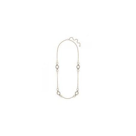 Swarovski Circlet Strandage chanel necklace gold plated