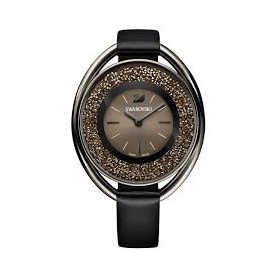 Swarovski Crystalline Oval Black Tone Watch -5158517 