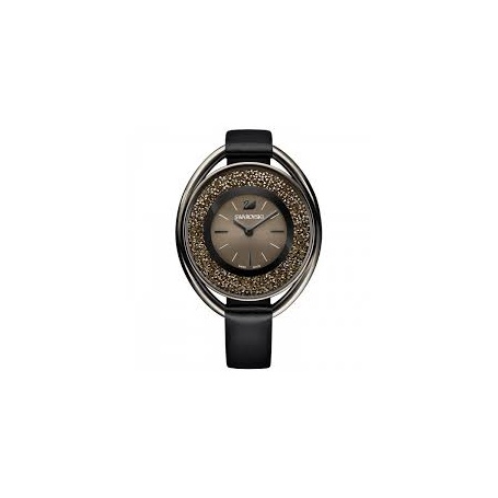 Swarovski Crystalline Oval Black Tone Watch -5158517 