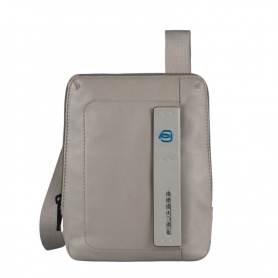 Piquadro leather shoulder bag gray color for mini Ipad - CA3084B2/GR