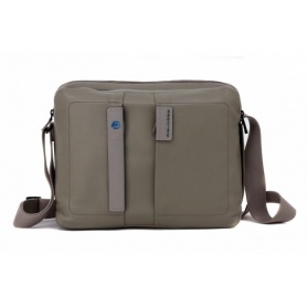 Piquadro gray leather shoulder strap folder - CA3370P15/GR