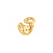 Ring Uno de50 Key motif for woman in wet metal gold