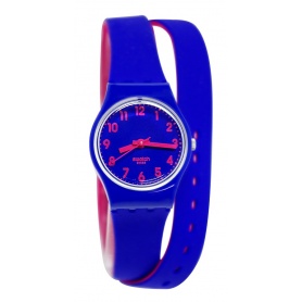 Swatch watch BIKO BLOO blue and fuchsia - LS115