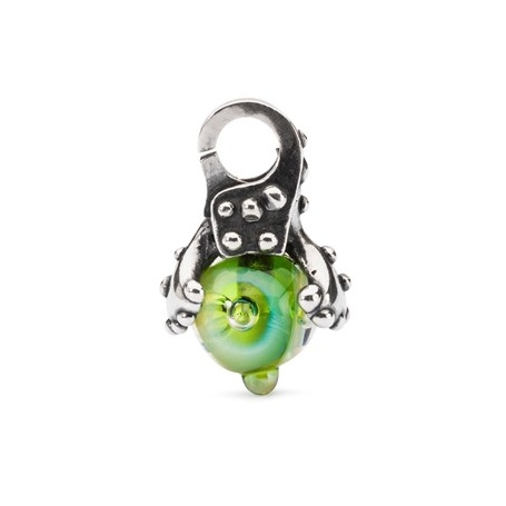 Leaves of Hope pendant Trollbeads silver and glass