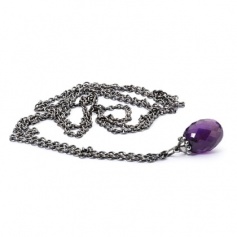 Fantasy Necklace with Amethyst Trollbeads silver - TAGFA-00031 