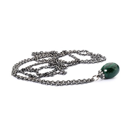 Fantasy Necklace with Malachite Trollbeads silver -TAGFA-00038 